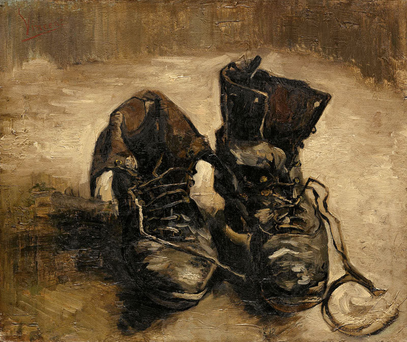 Schoenen met veters van Vincent van Gogh