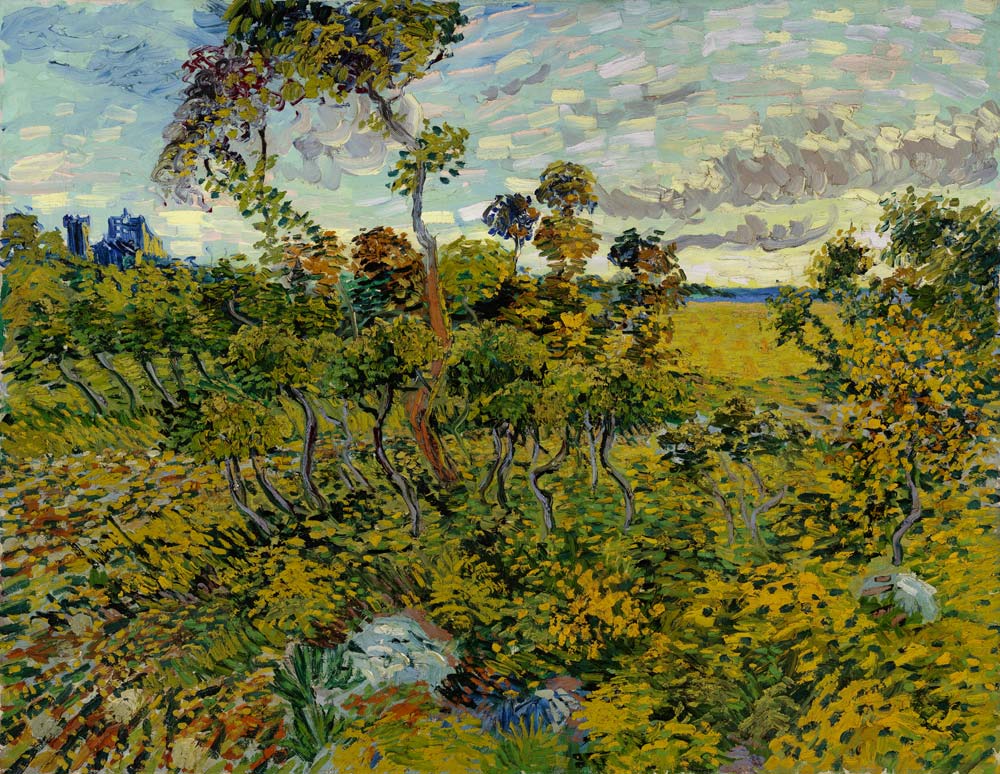 Sunset at Montmajour van Vincent van Gogh