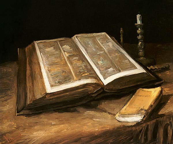 Stilleven met Bijbel van Vincent van Gogh
