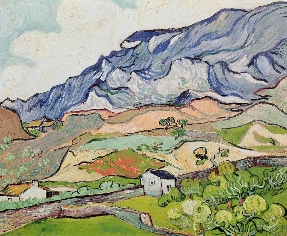 The Alpilles van Vincent van Gogh