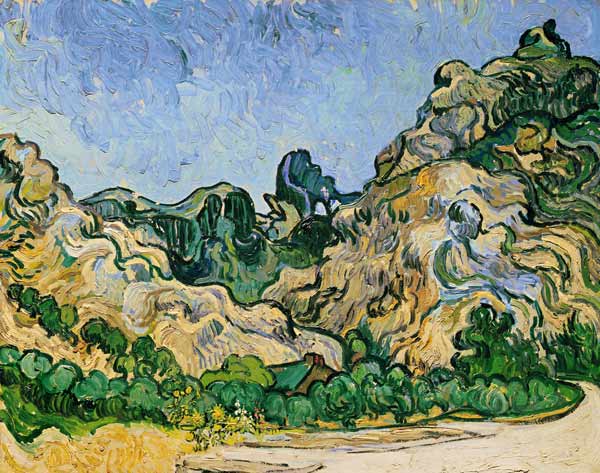 The Alpilles van Vincent van Gogh