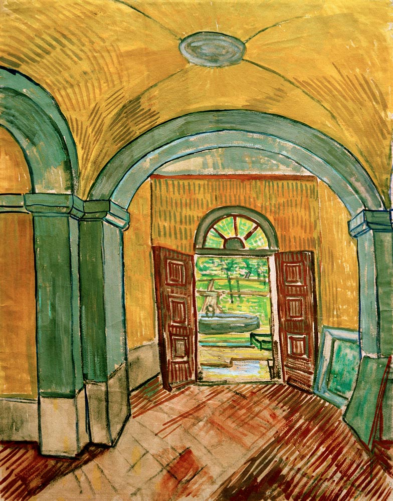 V.van Gogh, Vestibule of Asylum / 1889 van Vincent van Gogh