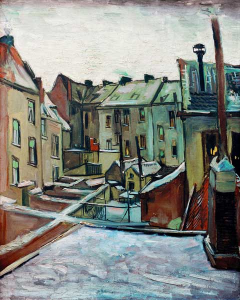 v.Gogh /Backyards in Antwerp/Paint./1885 van Vincent van Gogh