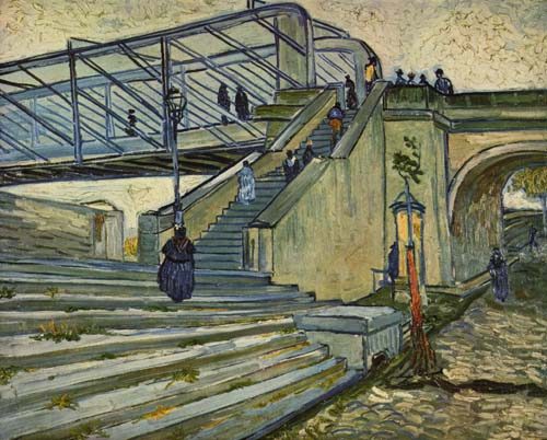 De brug van  Trinquetaille Vincent van Gogh van Vincent van Gogh