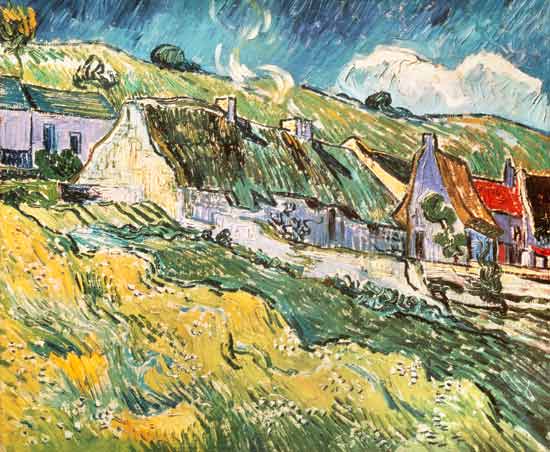 Cottages at Auvers-sur-Oise van Vincent van Gogh