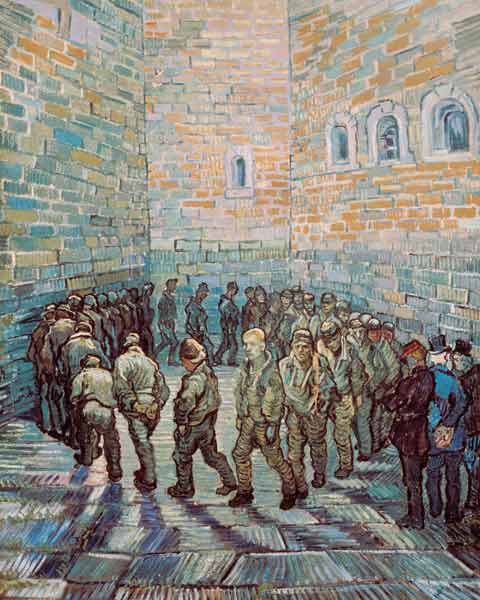 De ronde van de gevangenen van Vincent van Gogh