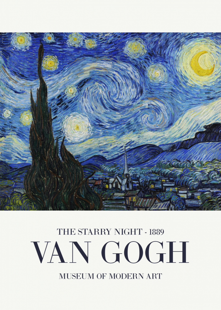 The Starry Night van Vincent van Gogh