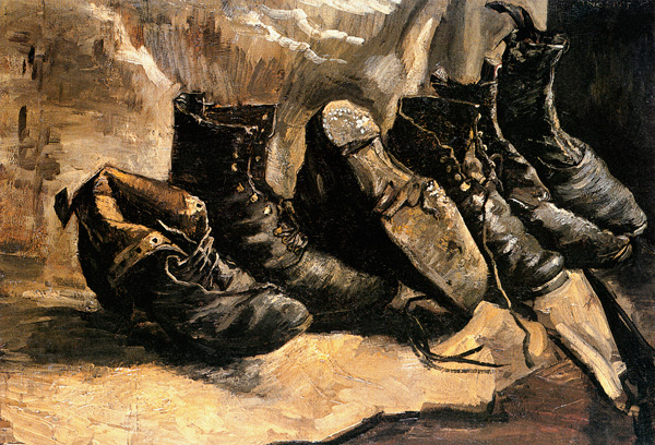 Drei Paar Schuhe van Vincent van Gogh