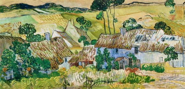 Boerderijen nabij Auvers  van Vincent van Gogh
