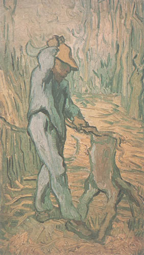 Der Holzhacker van Vincent van Gogh