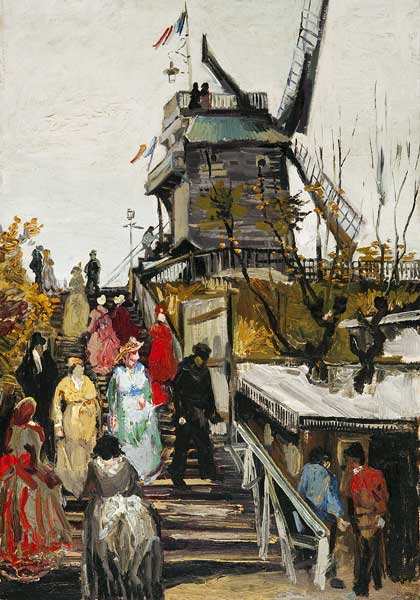De molen Le Blute-Fin van Vincent van Gogh