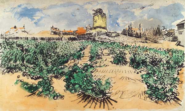 Die Mühle von Alphonse Daudet van Vincent van Gogh