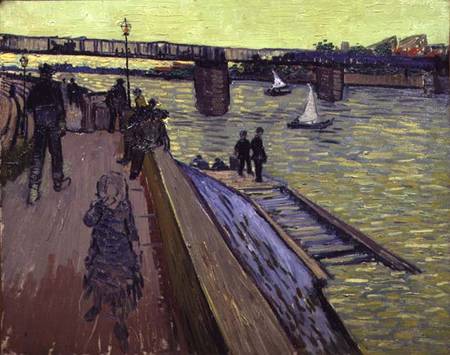 Le Pont de Trinquetaille in Arles van Vincent van Gogh