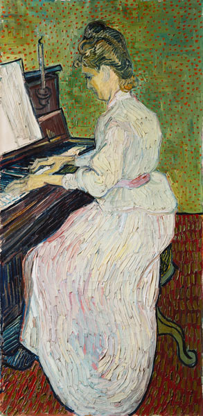 Mademoiselle Gachet am Klavier van Vincent van Gogh