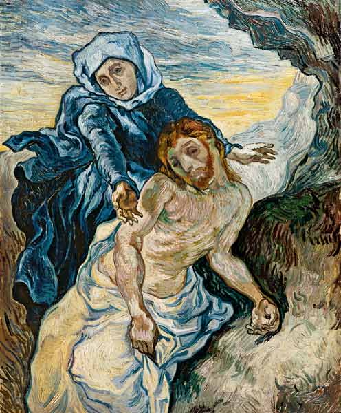 Pieta (naar Delacroix) van Vincent van Gogh