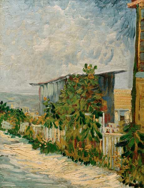 V.v.Gogh, Shelter on Montmartre/ Paint. van Vincent van Gogh