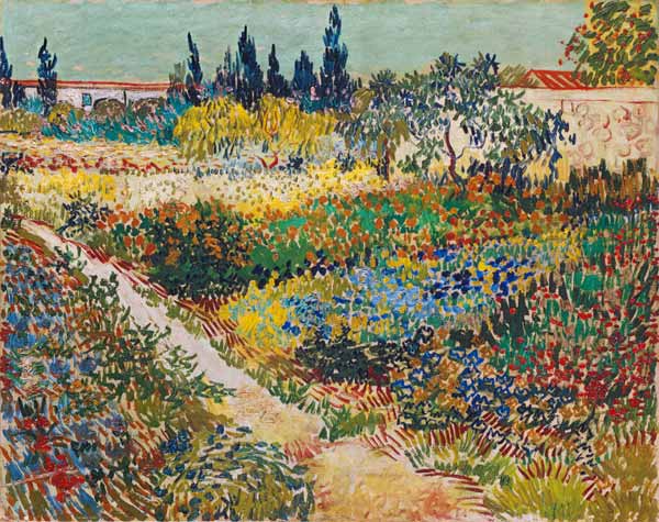 De tuin in Arles van Vincent van Gogh