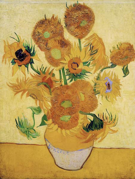 The Sunflowers van Vincent van Gogh