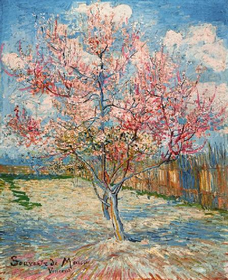 Bloeiende perzikbomen - Vincent van Gogh