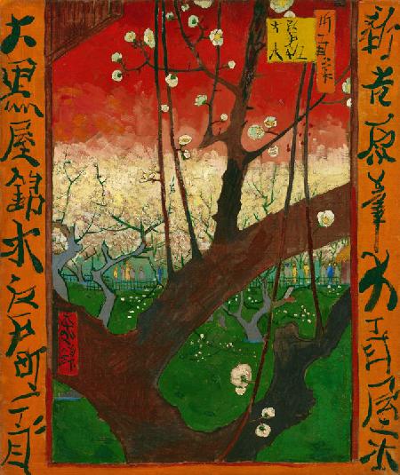 Bloeiende pruimenboom (naar Hiroshige) - Vincent van Gogh
