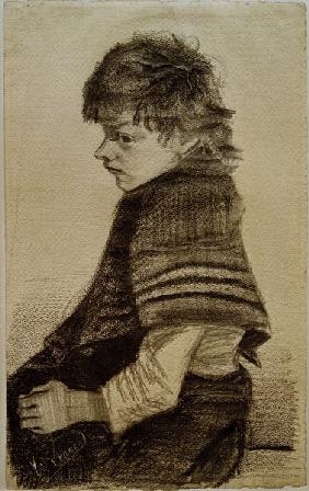 V.van Gogh, Girl with Shawl/Draw./1882/3
