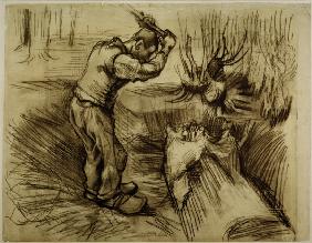 V.van Gogh, Woodcutte / Drawing / 1885