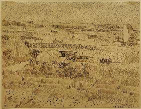 V.v.Gogh, Harvest, La Caru /Draw./ 1888