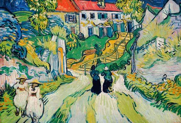 weg en trap auvers Vincent van Gogh