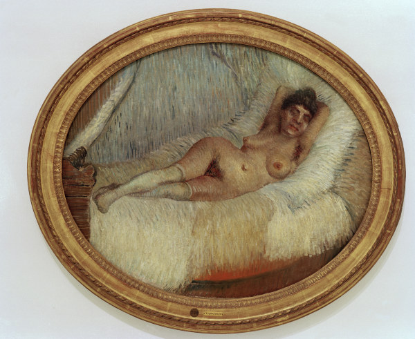 van Gogh / Female nude on bed / 1887 van Vincent van Gogh