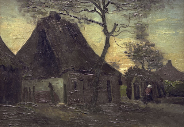 V.van Gogh, Cottage in Nuenen / Paint. van Vincent van Gogh