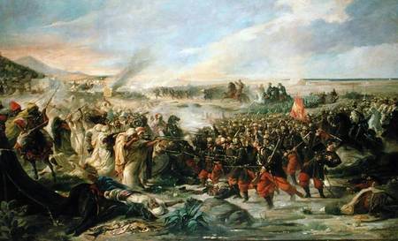 The Battle of Tetuan in 1868 van Vincente Gonzalez Palmaroli