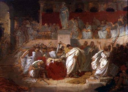 The Death of Caesar van Vincenzo Camuccini