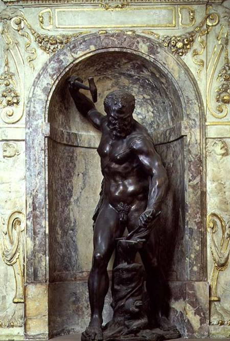 Vulcan, sculpture van Vincenzo de' Rossi