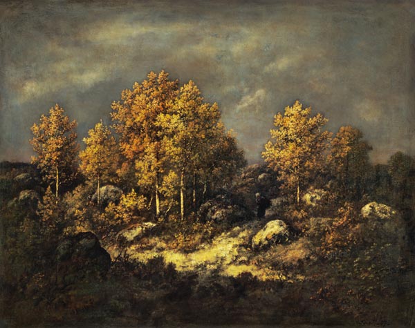 The Jean de Paris Heights in the Forest of Fontainebleau van Virgilio N. Diaz de la Pena