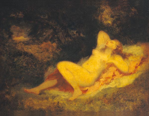 Sleeping Nymph van Virgilio N. Diaz de la Pena