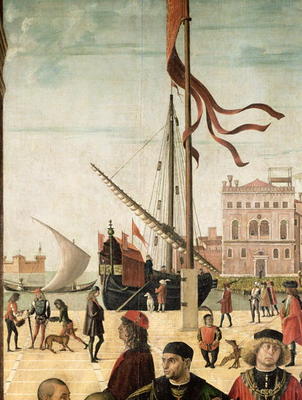 The Arrival of the English Ambassadors at the Court of Brittany, from the Legend of Saint Ursula (oi van Vittore Carpaccio