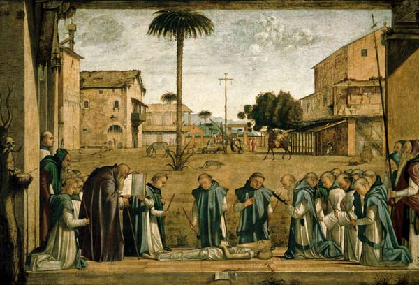 V.Carpaccio, Tod des Hl.Hieronymus van Vittore Carpaccio