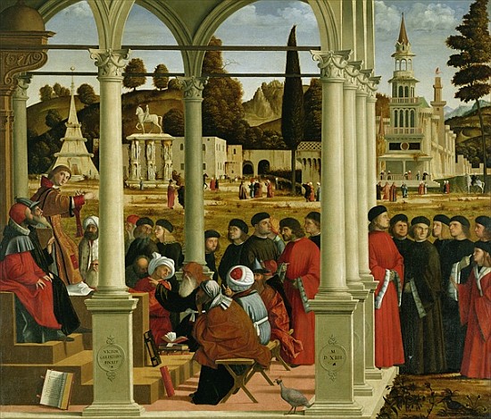Debate of St. Stephen van Vittore Carpaccio