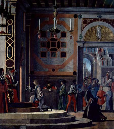 The Departure of the English Ambassadors, from the St. Ursula cycle van Vittore Carpaccio