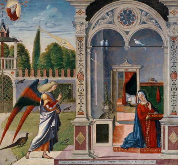 The Annunciation van Vittore Carpaccio