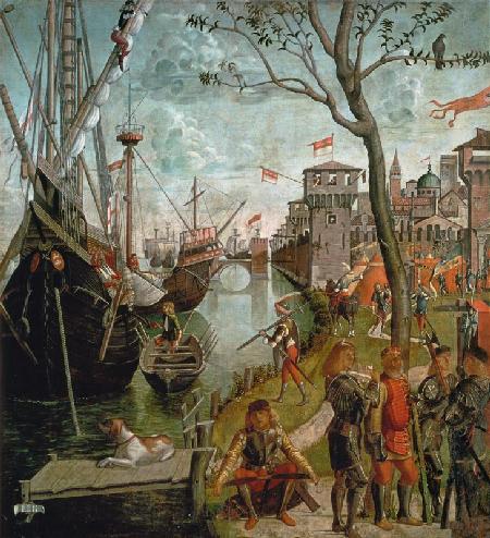Arrival of Saint Ursula in Cologne During the Siege by the Huns (The Legend of Saint Ursula)