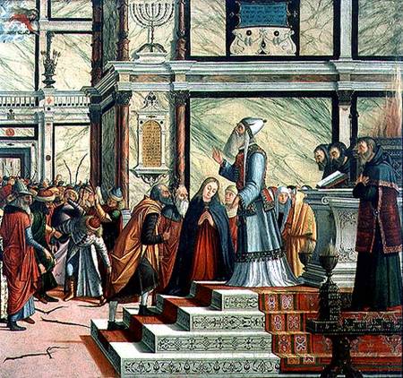Wedding of the Virgin, oil on canvas van Vittore Carpaccio