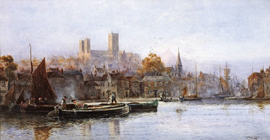 Lincoln Cathedral from the River van Walker Stuart Lloyd