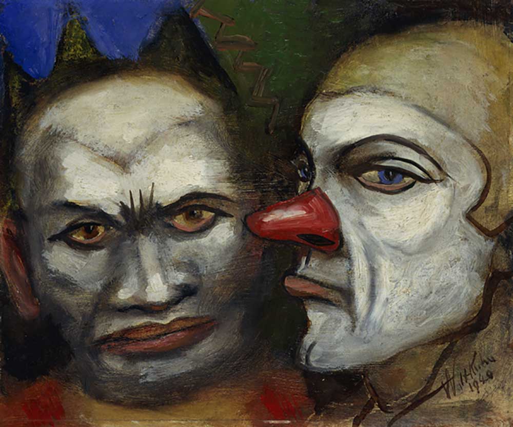 Two Clowns, 1940 van Walt Kuhn