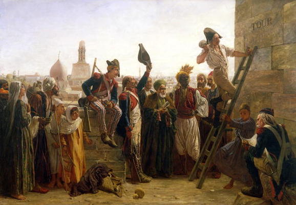 The French in Cairo in 1800, 1884 (oil on canvas) van Walter Charles Horsley