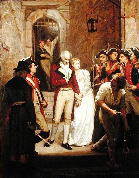 Scene from the French Revolution van Walter William Ouless