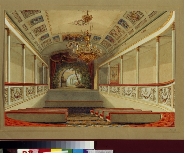 The Home theatre in the Yusupov Palace in St. Petersburg van Wassili Sadownikow
