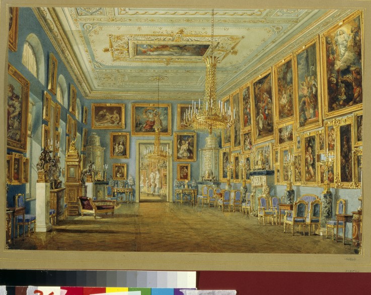 The Art Gallery in the Yusupov Palace in St. Petersburg van Wassili Sadownikow