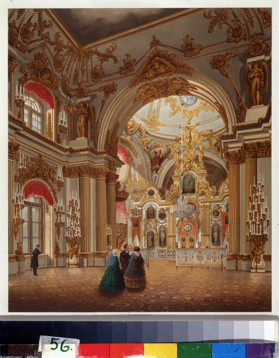 The Grand Church of the Winter Palace in St. Petersburg van Wassili Sadownikow
