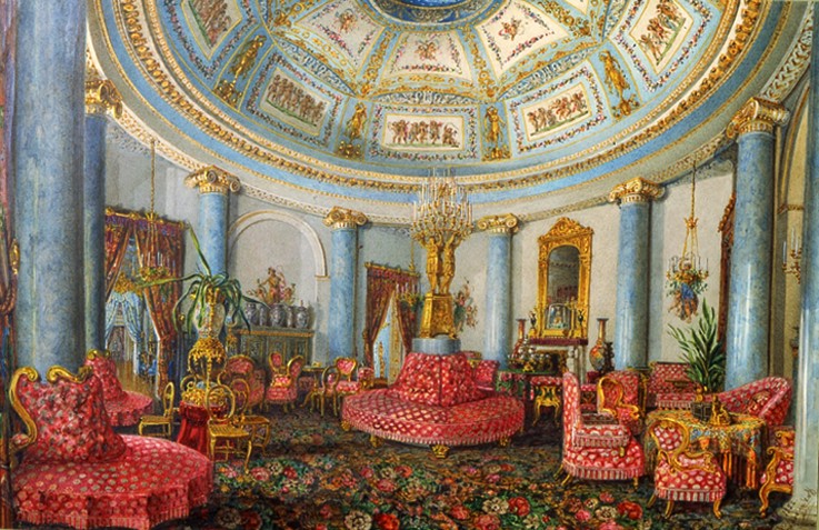 The Rotunda in the Yusupov Palace in St. Petersburg van Wassili Sadownikow